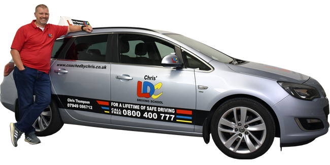 Chris Thompson's driving school car