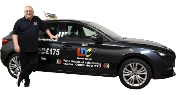 Chris Slack's driving school car